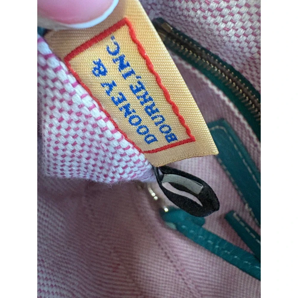 Dooney & Bourke‎ Small Barrel Shoulder Bag – Teal Pebbled Leather Y2K Mini Bag